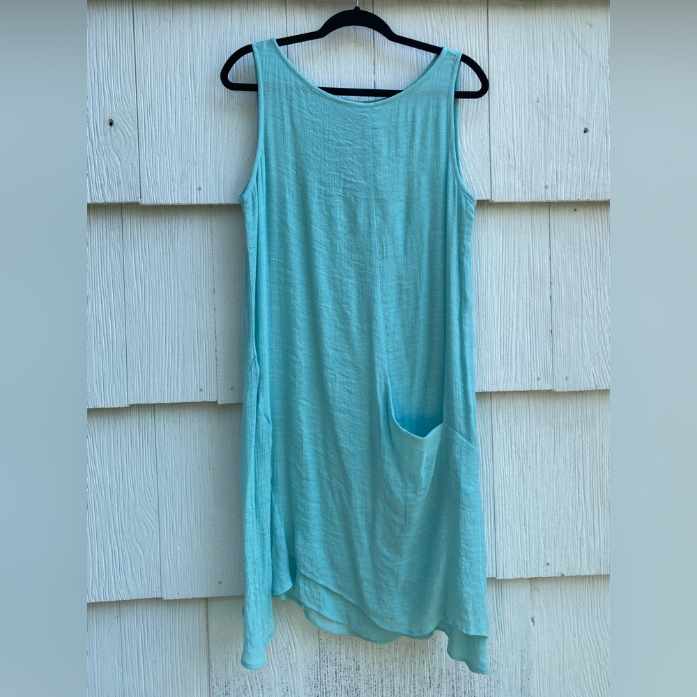 Gaya Aqua Blue dress with pocket